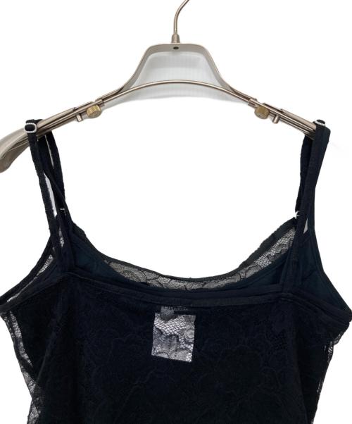 CHANEL（シャネル）CHANEL (シャネル) レースキャミソール ブラック サイズ:38の古着・服飾アイテム