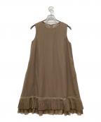 FOXEYフォクシー）の古着「ノースリーブワンピース」｜ブラウン