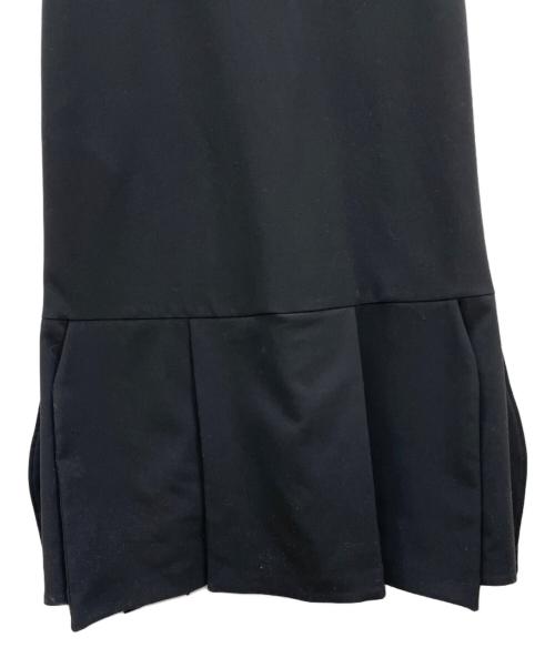 ENFOLD（エンフォルド）ENFOLD (エンフォルド) ダブルクロス1ヘムドレープジャンパースカート ブラック サイズ:38の古着・服飾アイテム