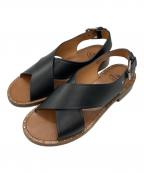 Church’sチャーチ）の古着「クロスストラップサンダル」｜ブラック