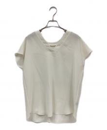 theory（セオリー）の古着「Vネックブラウス」｜ホワイト