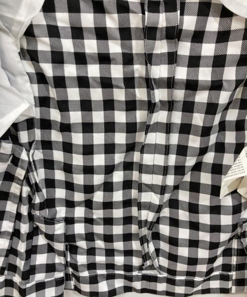 BLACK COMME des GARCONS（ブラックコムデギャルソン）BLACK COMME des GARCONS (ブラックコムデギャルソン) エステルギンガムチェック ジャケット (製品後加工) ブラック サイズ:XSの古着・服飾アイテム