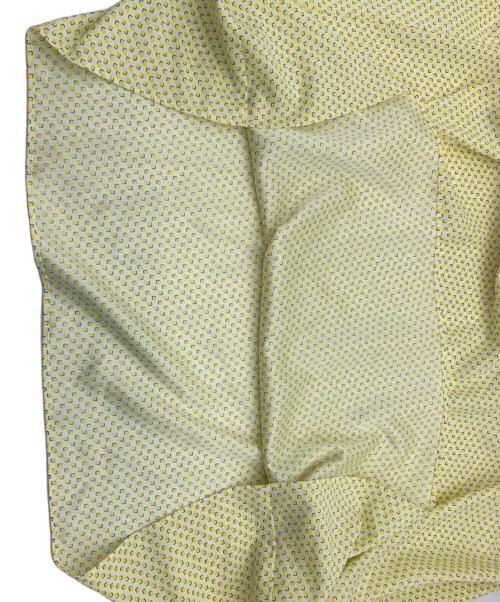 BALLSEY（ボールジィ）BALLSEY (ボールジィ) ジオメトリックスクエアプリントウエストシャーリングワンピース イエロー サイズ:36の古着・服飾アイテム