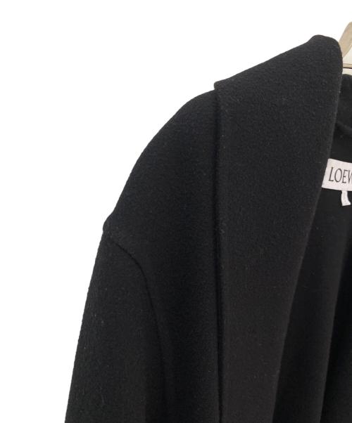 LOEWE（ロエベ）LOEWE (ロエベ) ウールカシミヤローブコート ブラック サイズ:Sの古着・服飾アイテム