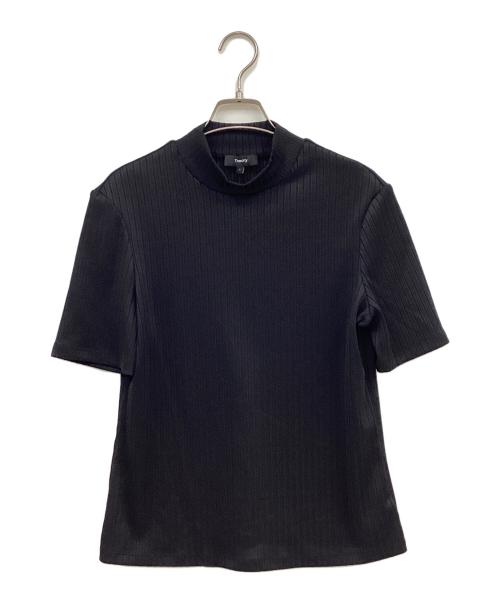 theory（セオリー）theory (セオリー) Shine Rib SS Rib Mocknk ブラック サイズ:Lの古着・服飾アイテム