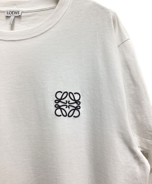 LOEWE（ロエベ）LOEWE (ロエベ) アナグラムTシャツ ホワイト サイズ:Lの古着・服飾アイテム