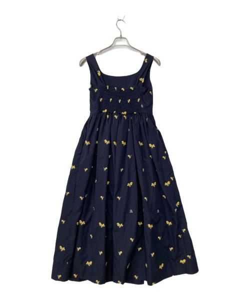 bibiy（ビビィ）bibiy (ビビィ) B. FLOWER DRESS ネイビー サイズ:Fの古着・服飾アイテム