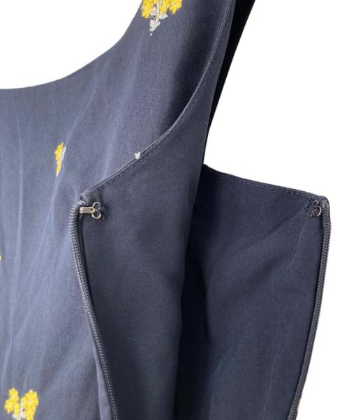 bibiy（ビビィ）bibiy (ビビィ) B. FLOWER DRESS ネイビー サイズ:Fの古着・服飾アイテム