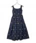 bibiy（ビビィ）の古着「B. FLOWER DRESS」｜ネイビー