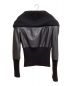 MARTIN MARGIELA (マルタン・マルジェラ) Knit Switching Leather Jacket（ニットスイッチングレザージャケット） ブラック サイズ:36：70000円