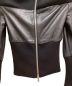 中古・古着 MARTIN MARGIELA (マルタン・マルジェラ) Knit Switching Leather Jacket（ニットスイッチングレザージャケット） ブラック サイズ:36：70000円