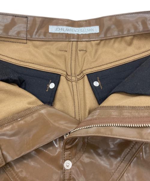 JOHN LAWRENCE SULLIVAN（ジョン ローレンス サリバン）JOHN LAWRENCE SULLIVAN (ジョン ローレンス サリバン) COATED COTTON SWITCHING PANTS ブラウン サイズ:44の古着・服飾アイテム