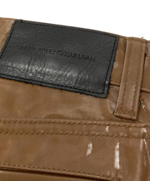 JOHN LAWRENCE SULLIVAN（ジョン ローレンス サリバン）JOHN LAWRENCE SULLIVAN (ジョン ローレンス サリバン) COATED COTTON SWITCHING PANTS ブラウン サイズ:44の古着・服飾アイテム