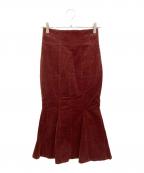 HER LIP TOハーリップトゥ）の古着「Calla Lily Skirt」｜ブラウン