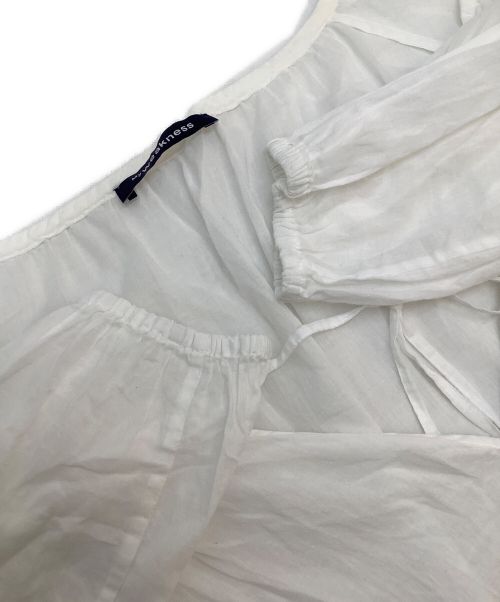 my weakness（マイ ウィークネス）my weakness (マイ ウィークネス) スモックブラウス ホワイト サイズ:Fの古着・服飾アイテム