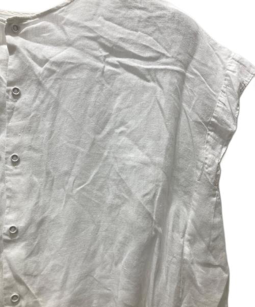 オオカミとフクロウ（オオカミトフクロウ）オオカミとフクロウ (オオカミトフクロウ) リネンブラウス ホワイト サイズ:表記サイズ無しの古着・服飾アイテム