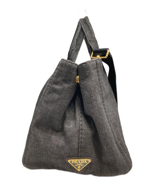PRADA（プラダ）PRADA (プラダ) 2WAYトートバッグ ブラックの古着・服飾アイテム