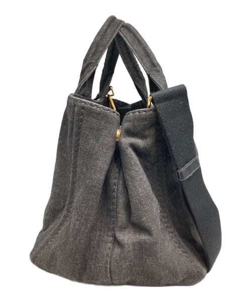 PRADA（プラダ）PRADA (プラダ) 2WAYトートバッグ ブラックの古着・服飾アイテム