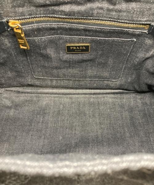 PRADA（プラダ）PRADA (プラダ) 2WAYトートバッグ ブラックの古着・服飾アイテム
