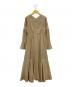 Ameri (アメリ) FLARE SATIN DRESS キャメル サイズ:S：3000円