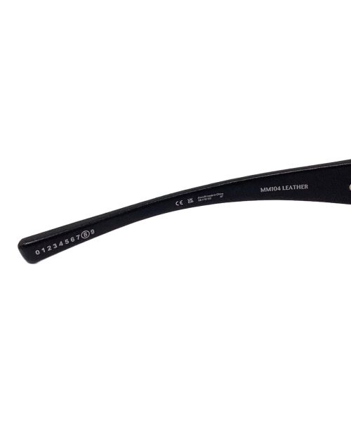 Maison Margiela（メゾンマルジェラ）Maison Margiela (メゾンマルジェラ) GENTLE MONSTER (ジェントルモンスター) MM104 LEATHER ブラック サイズ:59□19-122の古着・服飾アイテム