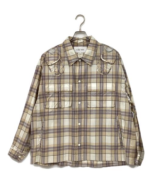 F/CE.（エフシーイー）F/CE. (エフシーイー) チェッククライマーシャツ ベージュ サイズ:Lの古着・服飾アイテム