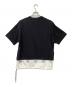 MARNI (マルニ) バイカラークルーネックTシャツ ブラック×ホワイト サイズ:44：5000円