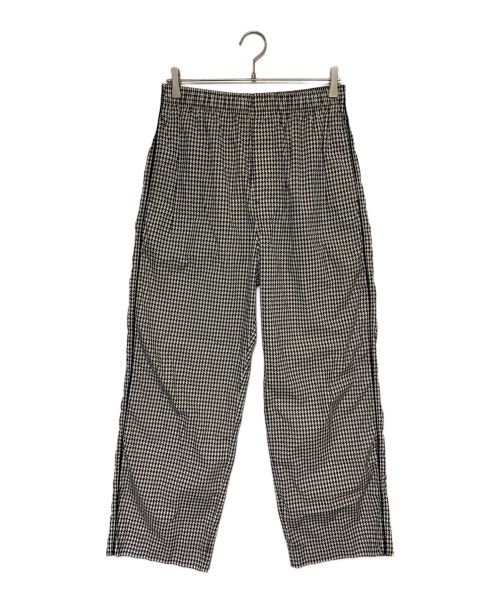 BALENCIAGA（バレンシアガ）BALENCIAGA (バレンシアガ) ハウンドトゥースチェックロングパンツ ブラウン サイズ:46の古着・服飾アイテム