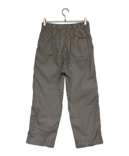 BALENCIAGA（バレンシアガ）BALENCIAGA (バレンシアガ) ハウンドトゥースチェックロングパンツ ブラウン サイズ:46の古着・服飾アイテム