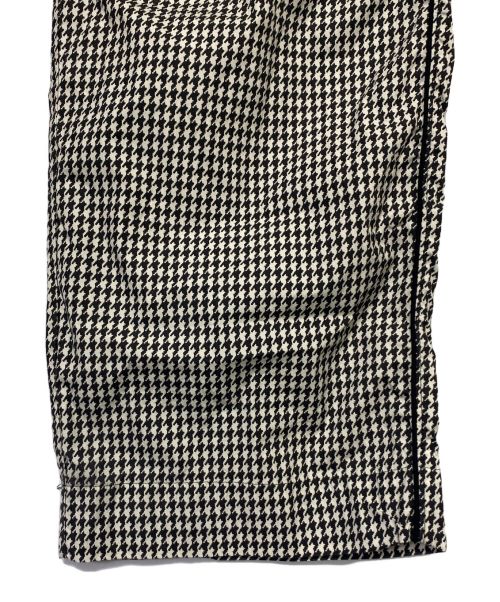 BALENCIAGA（バレンシアガ）BALENCIAGA (バレンシアガ) ハウンドトゥースチェックロングパンツ ブラウン サイズ:46の古着・服飾アイテム