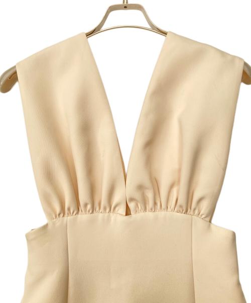 Whim Gazette（ウィムガゼット）Whim Gazette (ウィムガゼット) Vジャンスカワンピース オフホワイト サイズ:36の古着・服飾アイテム