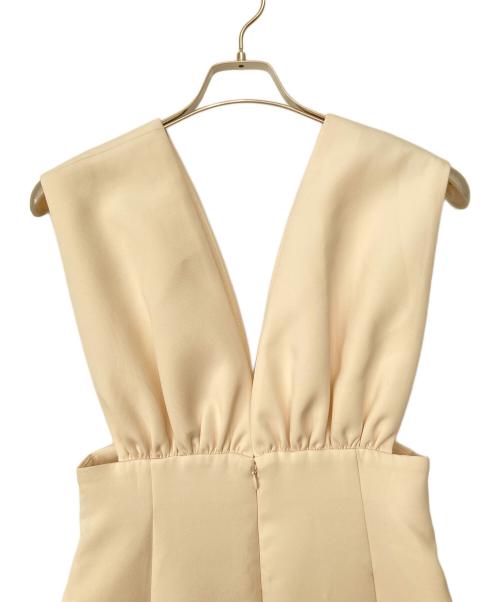 Whim Gazette（ウィムガゼット）Whim Gazette (ウィムガゼット) Vジャンスカワンピース オフホワイト サイズ:36の古着・服飾アイテム