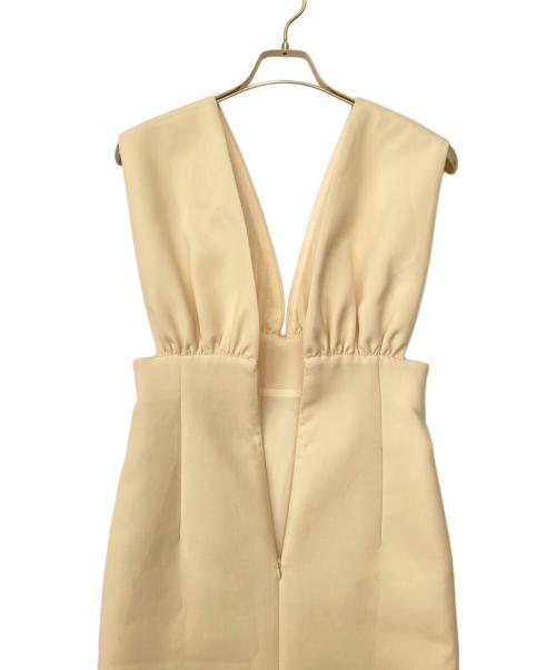 Whim Gazette（ウィムガゼット）Whim Gazette (ウィムガゼット) Vジャンスカワンピース オフホワイト サイズ:36の古着・服飾アイテム