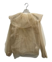 MAISON SPECIAL（メゾンスペシャル）の古着「2way Tulle Frill Top」｜ベージュ