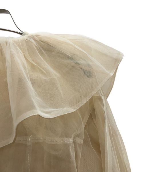 MAISON SPECIAL（メゾンスペシャル）MAISON SPECIAL (メゾンスペシャル) 2way Tulle Frill Top ベージュ サイズ:FREEの古着・服飾アイテム