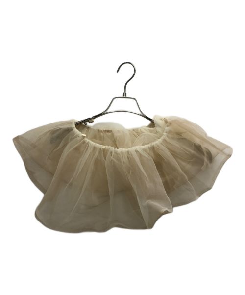 MAISON SPECIAL（メゾンスペシャル）MAISON SPECIAL (メゾンスペシャル) 2way Tulle Frill Top ベージュ サイズ:FREEの古着・服飾アイテム