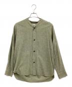 MHLマーガレットハウエル）の古着「COTTON LINEN CHAMBRAY」｜グリーン
