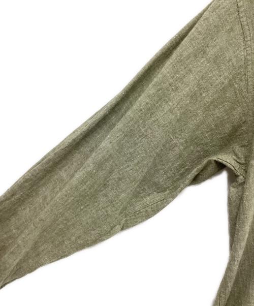 MHL（マーガレットハウエル）MHL (マーガレットハウエル) COTTON LINEN CHAMBRAY グリーン サイズ:Mの古着・服飾アイテム