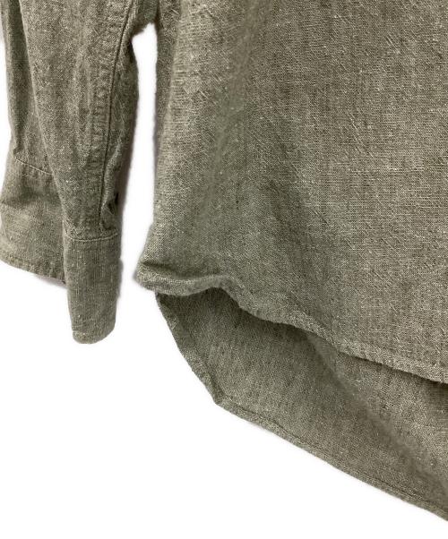 MHL（マーガレットハウエル）MHL (マーガレットハウエル) COTTON LINEN CHAMBRAY グリーン サイズ:Mの古着・服飾アイテム
