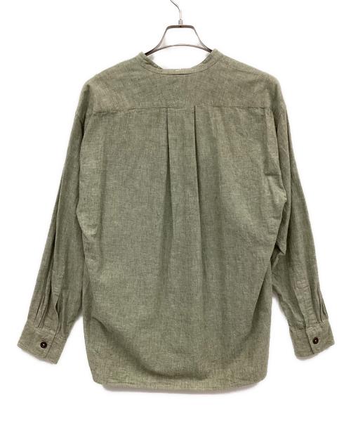 MHL（マーガレットハウエル）MHL (マーガレットハウエル) COTTON LINEN CHAMBRAY グリーン サイズ:Mの古着・服飾アイテム