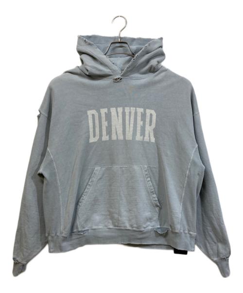 REMI RELIEF（レミレリーフ）REMI RELIEF (レミレリーフ) DENVER フードスウェット ライトブルー サイズ:Mの古着・服飾アイテム