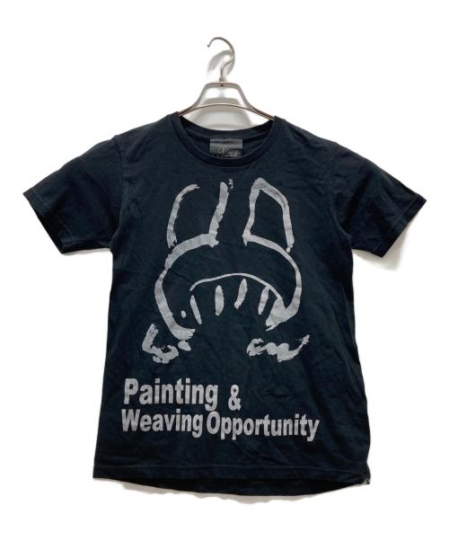 YOHJI YAMAMOTO（ヨウジヤマモト）YOHJI YAMAMOTO (ヨウジヤマモト) プリントTシャツ ブラック サイズ:1の古着・服飾アイテム