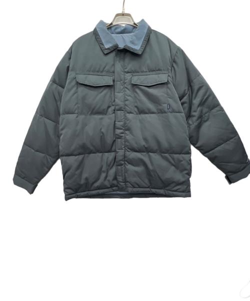 WHIMSY（ウィムジー）WHIMSY (ウィムジー) 2-FACE DOWN SHIRT グレー サイズ:Lの古着・服飾アイテム