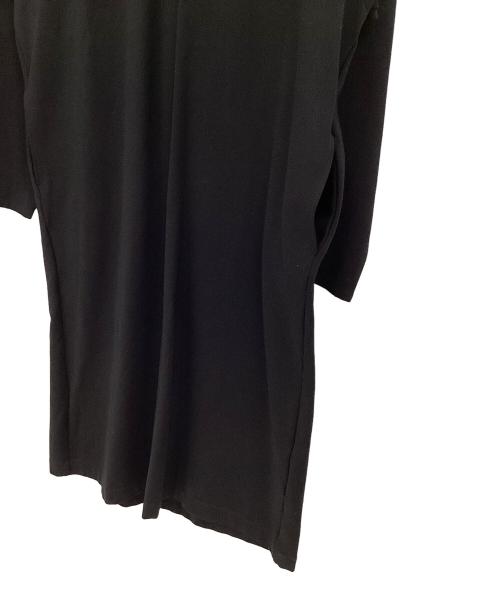 icB（アイシービー）icB (アイシービー) ストレッチポンチ Vネックワンピース ブラック サイズ:Lの古着・服飾アイテム