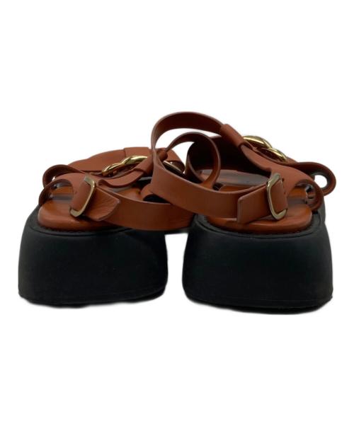TOD'S（トッズ）TOD'S (トッズ) サンダル ブラウン サイズ:39の古着・服飾アイテム