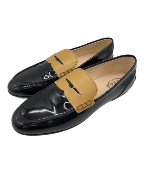 TOD'S（トッズ）TOD'S (トッズ) ローファー ブラック サイズ:39の古着・服飾アイテム