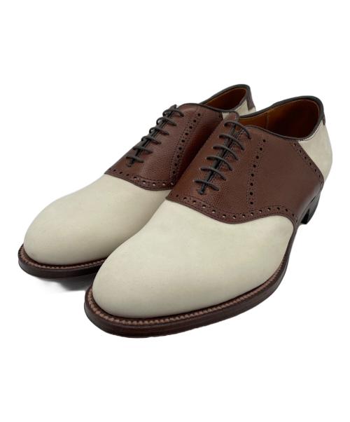 Alden（オールデン）Alden (オールデン) ANATOMICA (アナトミカ) サドルシューズ MODIFIED LAST ブラウン×アイボリー サイズ:9の古着・服飾アイテム