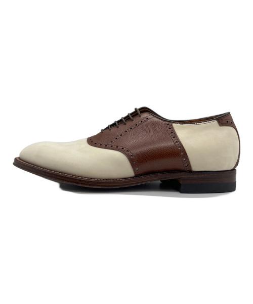 Alden（オールデン）Alden (オールデン) ANATOMICA (アナトミカ) サドルシューズ MODIFIED LAST ブラウン×アイボリー サイズ:9の古着・服飾アイテム