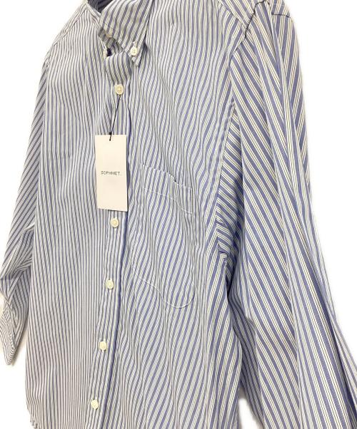 SOPHNET.（ソフネット）SOPHNET. (ソフネット) B.D SHIRT ブルー×ホワイト サイズ:Ｓ 未使用品の古着・服飾アイテム