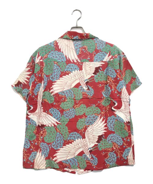 the BROADWAY（ザ ブロードウェイ）the BROADWAY (ザ ブロードウェイ) 和柄アロハシャツ レッド サイズ:表記なしの古着・服飾アイテム